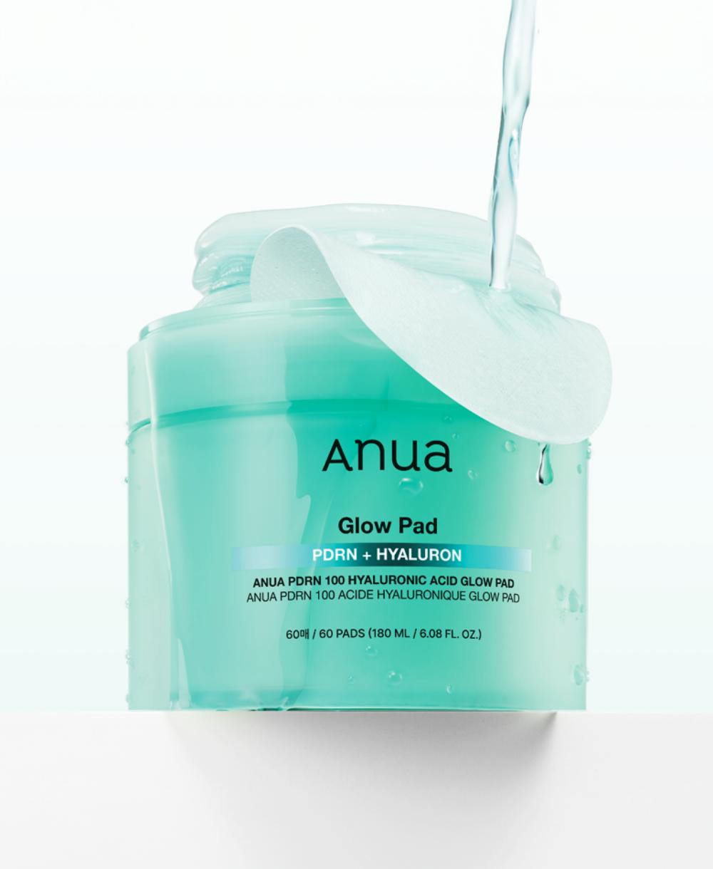 Увлажняющие пэды с ПДРН и гиалуроновой кислотой Anua PDRN 100 Hyaluronic Acid Glow Pad