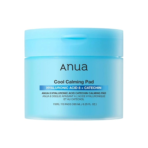 Oхлаждающие тонер-пэды с гиалуроновой кислотой Anua 8 Hyaluronic Acid Catechin Calming Pad