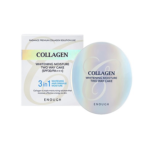 Компактная пудра с коллагеном 13 тон Collagen Whitening Moisture Two Way Cake 3 in 1 SPF28/PA+++