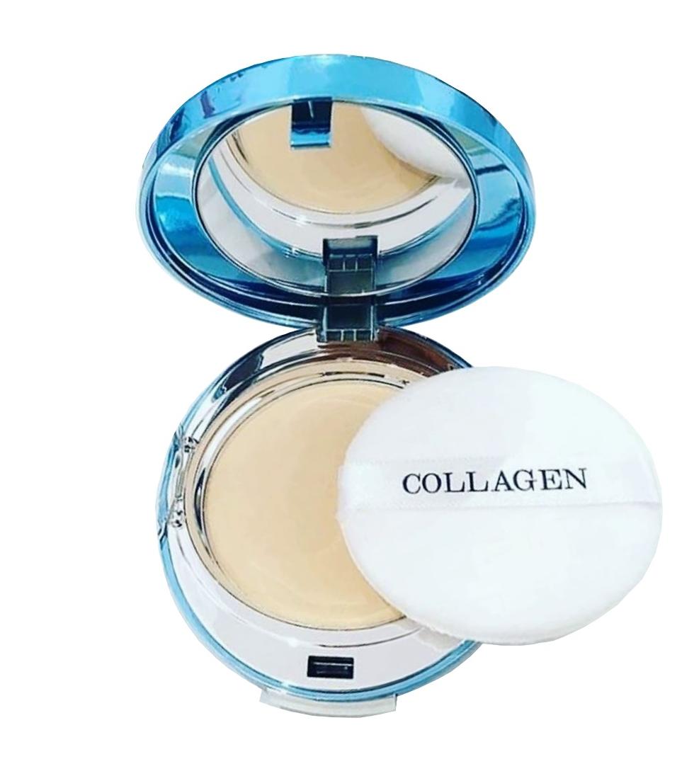 Пудра с коллагеном со сменным блоком (13 тон) Enough Collagen Hydro Moisture Two Way Cake SPF 25 PA++