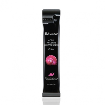 Обновляющий ночной крем с муцином улитки JMsolution Active Pink Snail Sleeping Cream Prime