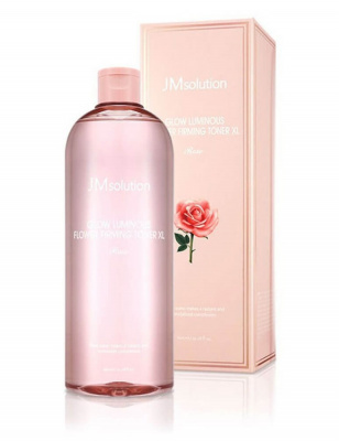 Тонер с экстрактом розы и комплексом пептидов JMsolution Glow Luminous Flower Firming Toner XL