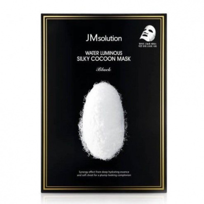 Маска для упругости кожи с протеинами шелка JMsolution Water Luminous Silky Cocoon Mask Black